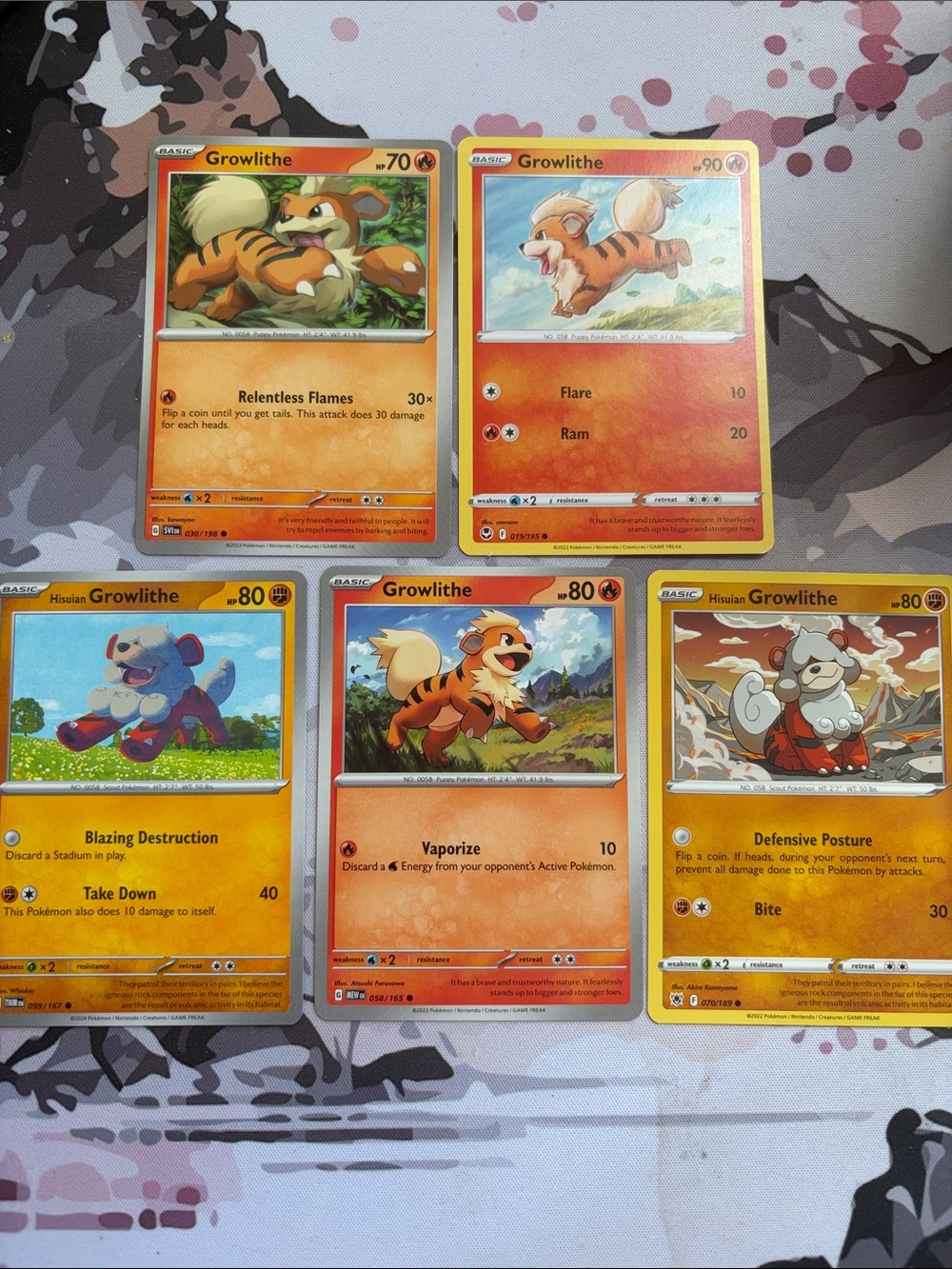 Growlithe Character Lot | 6 Pokémon Cards | ✨5/$25✨
